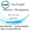 Mar de puerto de Shantou flete a Mostaganem